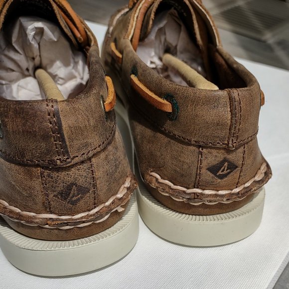 Sperry Top-Sider Women's A/O BROWN 2 Eye Boat Shoes | 9265562 | NWT - Picture 3 of 8